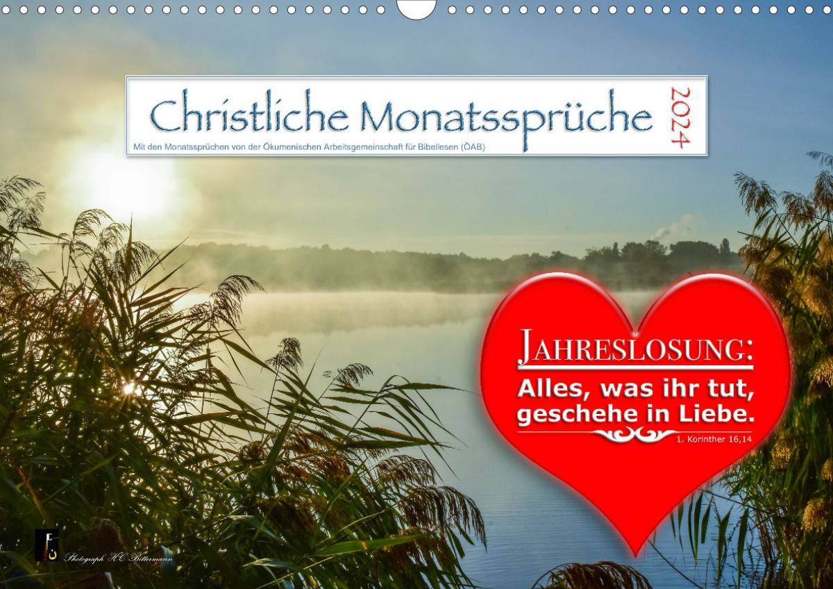 Titelblatt Christliche Monatssprüche 2022